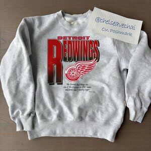 Vintage Detroit Red Wings Hockey Sweatshirt, 90s NHL Detroit Red Wings Shirt Tee